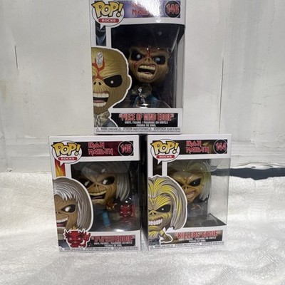 3 Pop Iron Maiden Eddies #144 #145 #146 Vinyl Figure Set