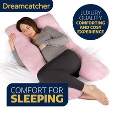 Pregnancy Pillow Memory Foam Full Body Support Pink Maternity Full Body Comfort