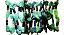 Lot of 17 DMC 25 Mouline Special Embroidery Floss Multi-Color Cotton Skeins NOS