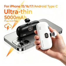 5000mAh Portable Charger Mini Power Bank Battery Pack For Android Samsung iPhone