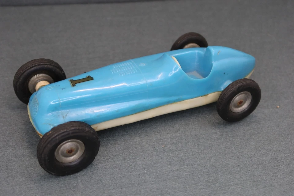 Vintage 50’s Indy Roadster Style Rite Spot Wind Up Tether Car American Pickers - Image 2 of 3
