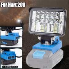 LED Work Light Lamp for Hart 20V Li-Ion Battery Cordless Portable Floodlight