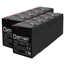 Mighty Max 6V 4.5AH Replacement Battery for Game Feeder Deer Lighting - 10 Pack