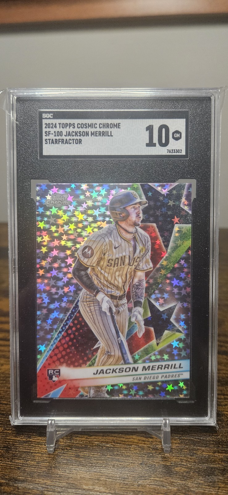 2024 Topps Chrome Cosmic - Jackson Merrill Starfractor RC SGC 10