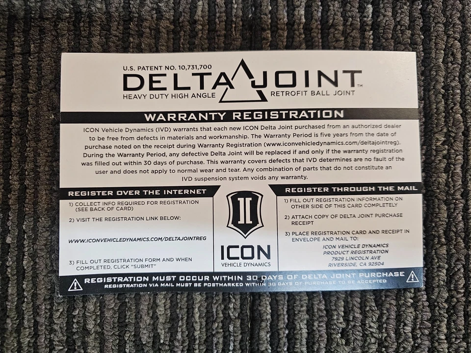 Brazo de control superior tubular ICON con junta Delta para Toyota FJ Cruiser 2007-up/03-up Foto 3 de 4