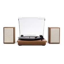 Victrola The Kingfield Bluetooth Record Player Shelf System with Bookshelf