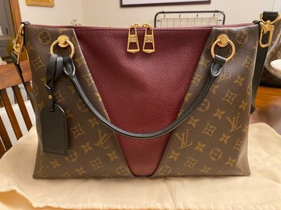 Louis Vuitton V Tote Monogram Canvas and Leather MM