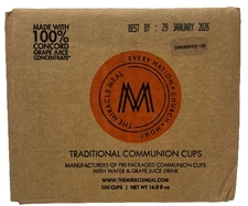 The Miracle Meal - Pre-filled Communion Cups & Wafer Set Gluten Free |EXP 01/26|