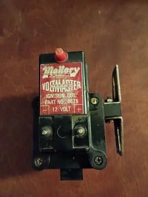 Mallory Voltmaster Engine Electrical Ignition Coil 12 Volt Used Part 28675