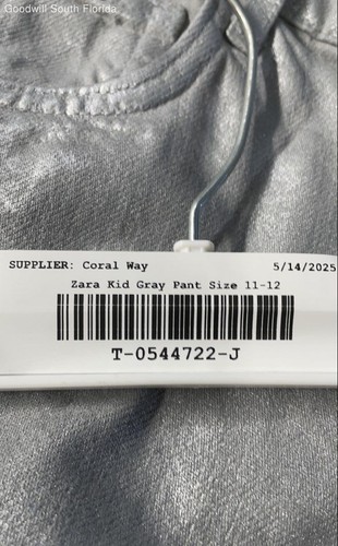 Zara Kids Gray Denim Light Wash Pockets Straight Leg Jeans Size 11-12 With Tags - Picture 6 of 6