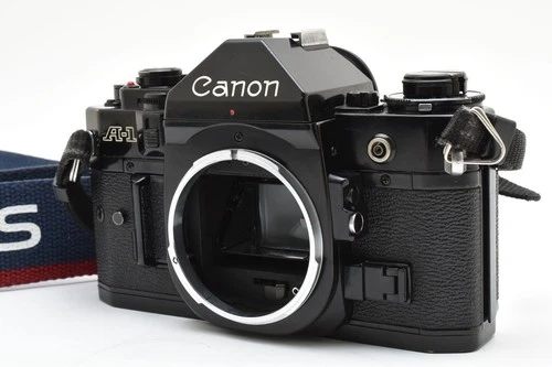 Meter Works [Opt MINT] Canon A-1 Black 35mm SLR Film Camera Body Only From JAPAN