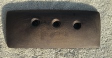 Glacial Kame Archaic 3 Hole Gorget Slate Artifact Benton Co. Indiana 5" x 2"