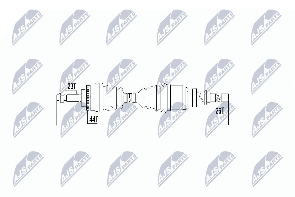 Nty Driveshaft Right For Renault Clio Iii 07-, Kangoo 05 - Image 3