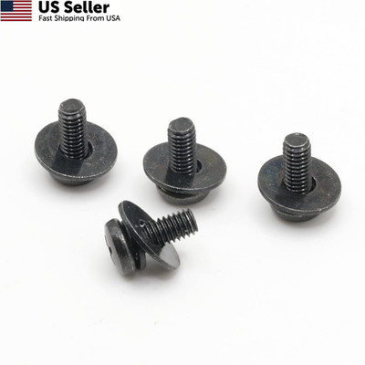 ReplacementScrews VESA Compatible M4 10mm TV/Monitor Wall Mount 10mm, Black 