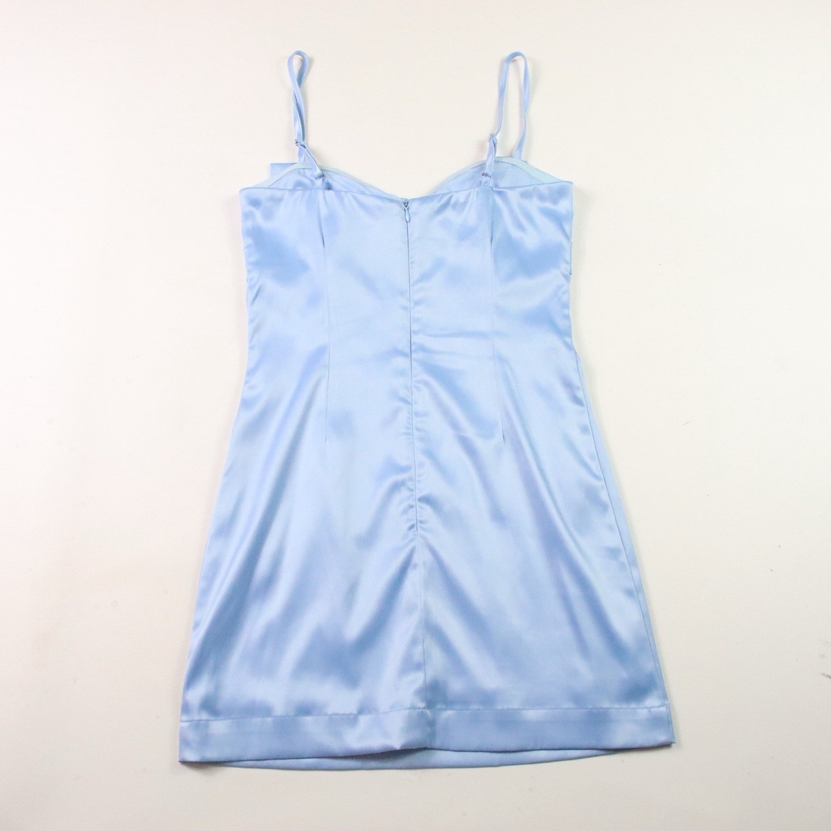 Altar'd State | Adalee Bow Mini Dress | BLUE | Material: 100% Polyester