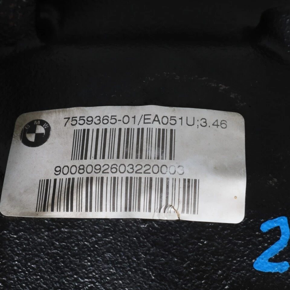 BMW 650i 2008-2010 portador diferencial trasero relación 3,46 33107559366 OEM usado Foto 3 de 4