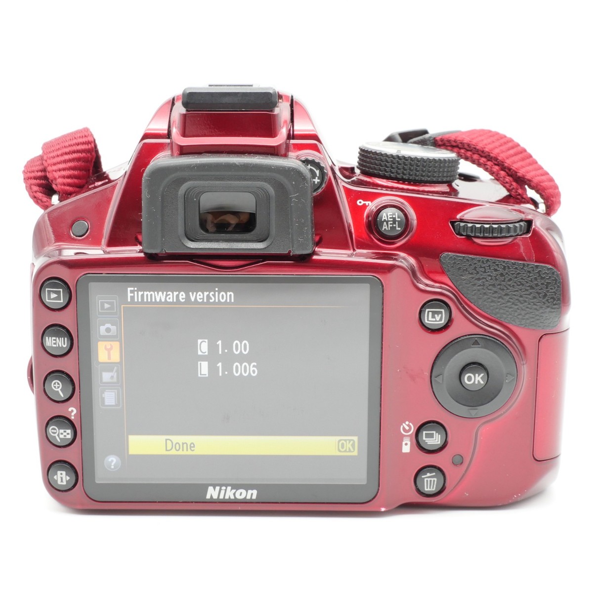 Nikon D3200 24.2 MP Digital SLR Camera - Red (Kit w/ AF-S DX VR 18