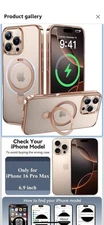 CASEKOO Gold for iPhone 16 Pro Max Case 360 Spin Stand, Magsafe...