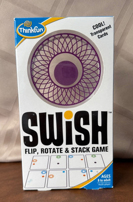 SWISH Flip, Rotate & Stack Transparent Card Game by ThinkFun - New in Sealed Box