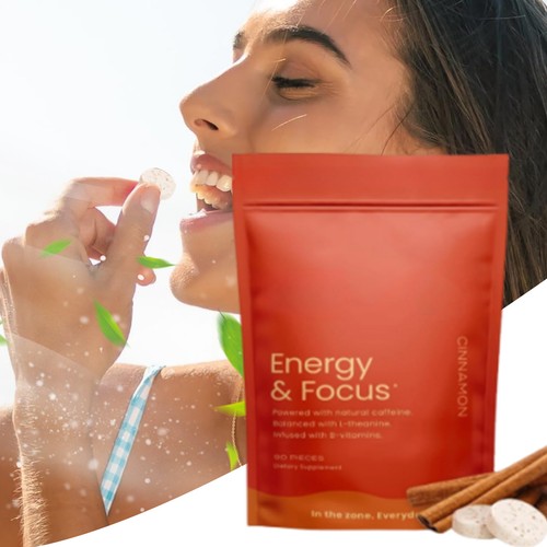 Mints Boost Energy & Focus Chewable Energy Tablet Supplements For Fatigue - Foto 5 di 10