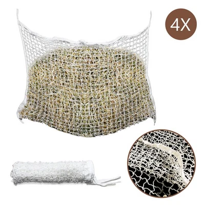 MARKENLOS Heunetz Engmaschig Futternetz Steuerung der Fresszeiten Maschenweite 3x3 cm 1-4x