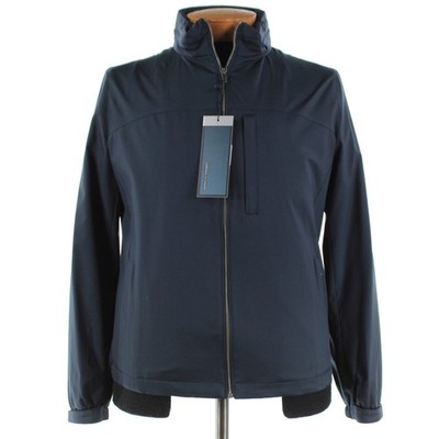 Cardinal of Canada NWD Polyester Hooded Bomber Jacket Size Small US In Navy Blue