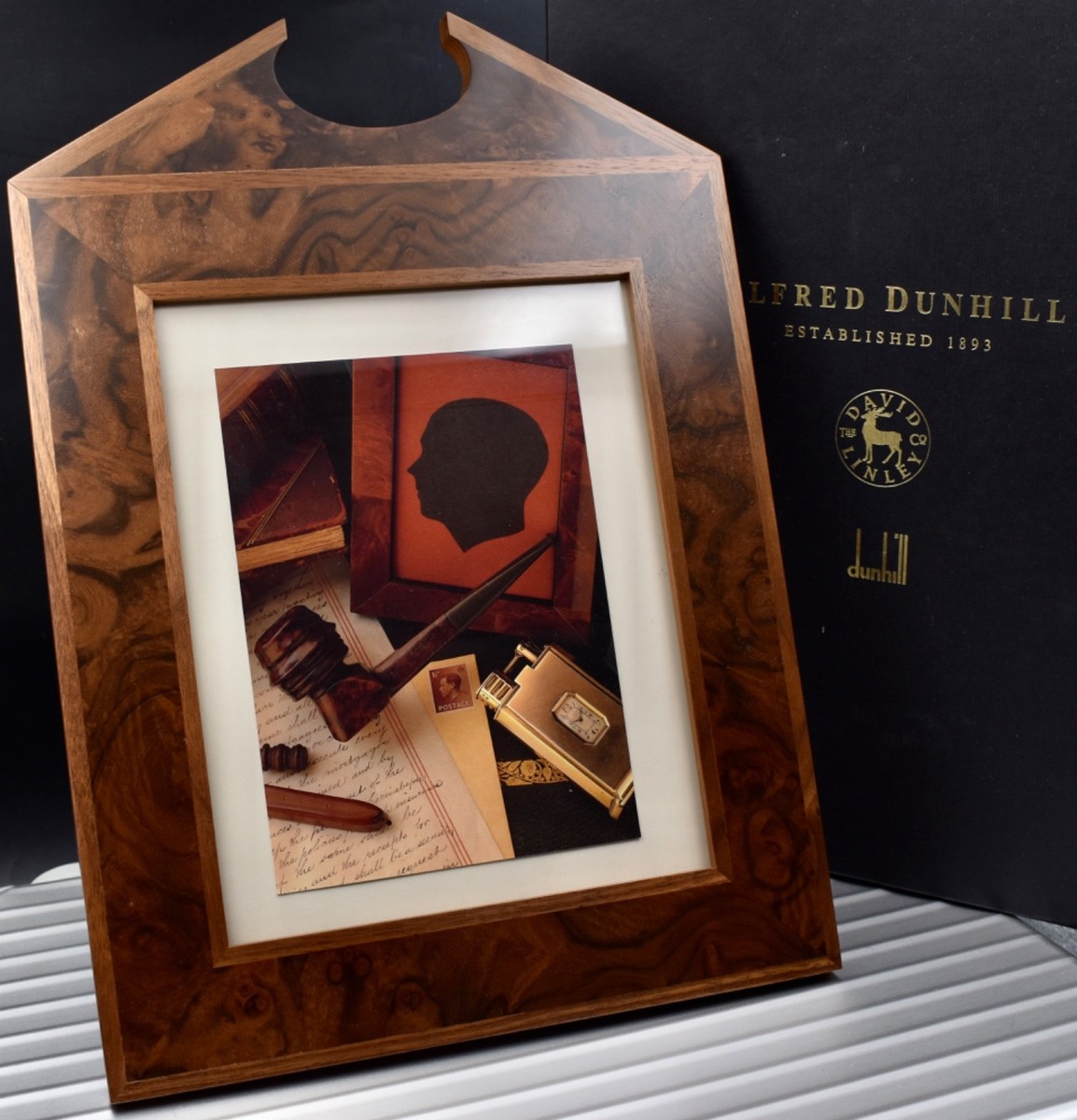 David LINLEY for Alfred DUNHILL Pediment Picture Walnut Frame