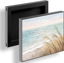 16.5X21 Small Wall Safe Cover, Sliding Picture Frame for Hiding Mini Wall Safe &