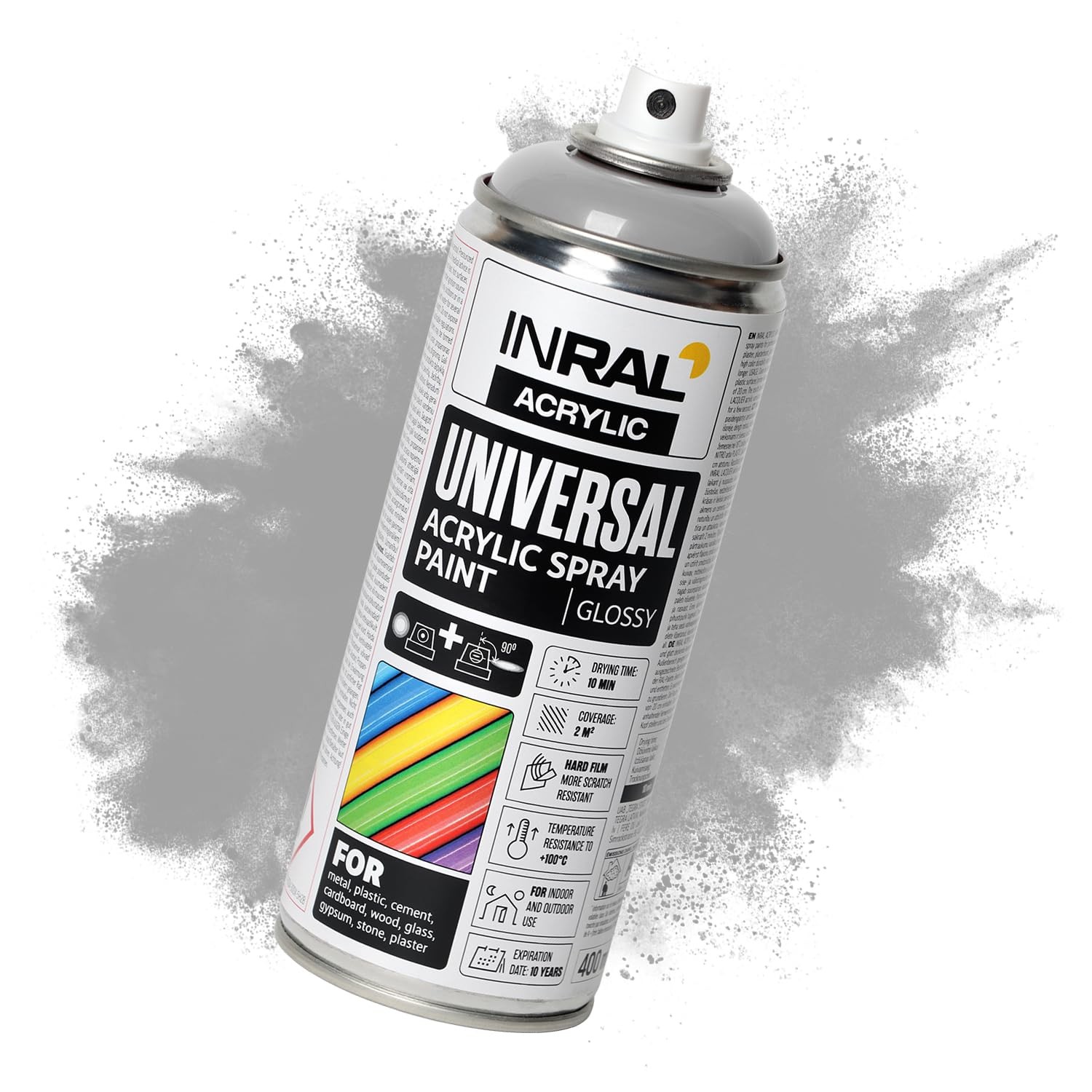 Peinture Acrylique Bleu Clair en Spray Aérosol Brillant pour Bois et Métal