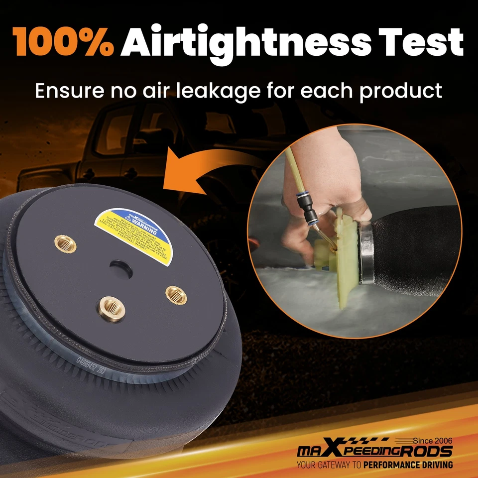 Muelles de suspensión neumática + kit de bomba para Ford F-450 Super Duty 2x4 4x4 1994-2007 Foto 3 de 4