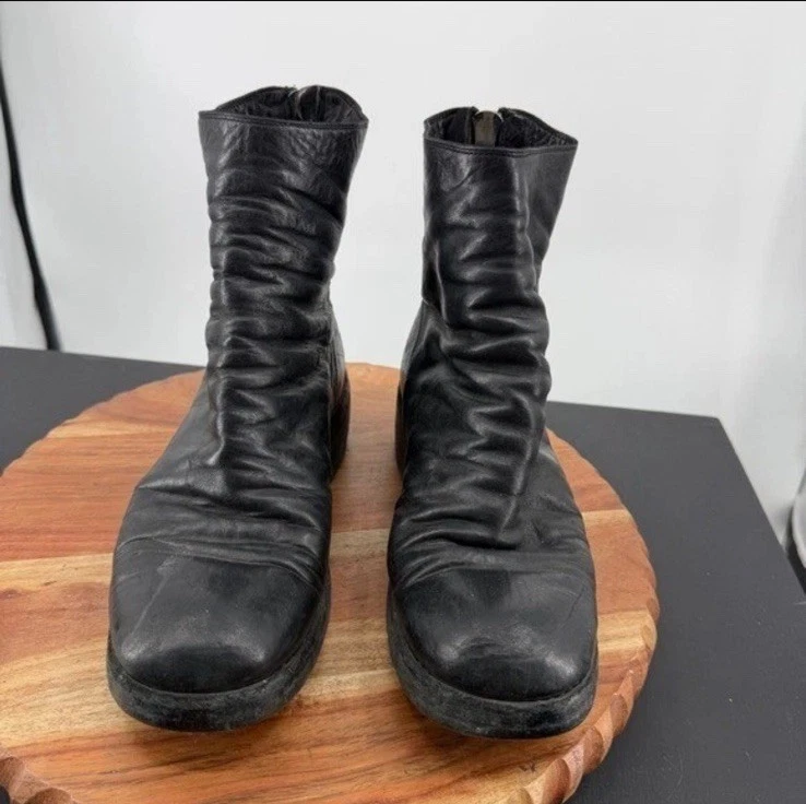 BOTAS GUIDI ICÓNICAS DE CUERO CON CREMALLERA TRASERA talla 38 US 8 negras Foto 2 de 4