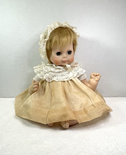 Vintage 1964 Vogue 18 Zoll Baby Dear Puppe, blond, grüne Schlafaugen