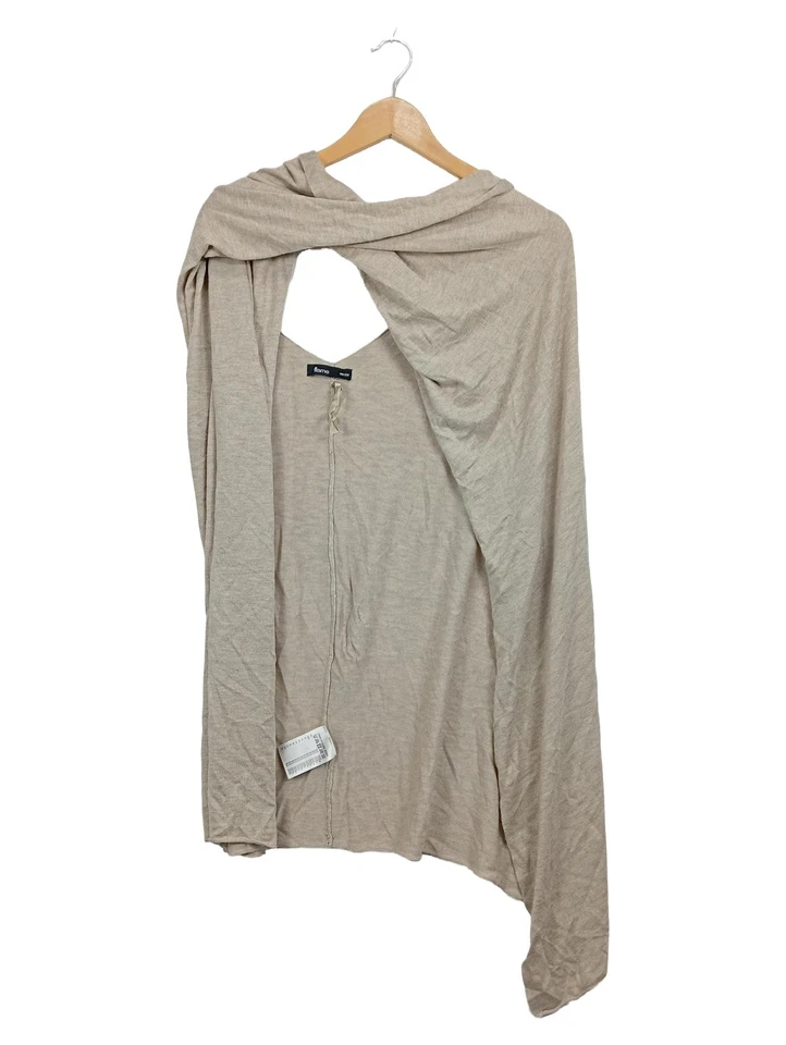 Flame Poncho Femme Beige Viscose Élégant Doux (UNI) - Photo 1/2