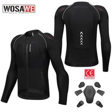 WOSAWE CE Certified Soft Cushioned Mens Motorcycle Jackets with Reflectors