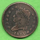 Photo of a 1814-P Large Cent from an eBay listing that sold on Jul 10, 2026