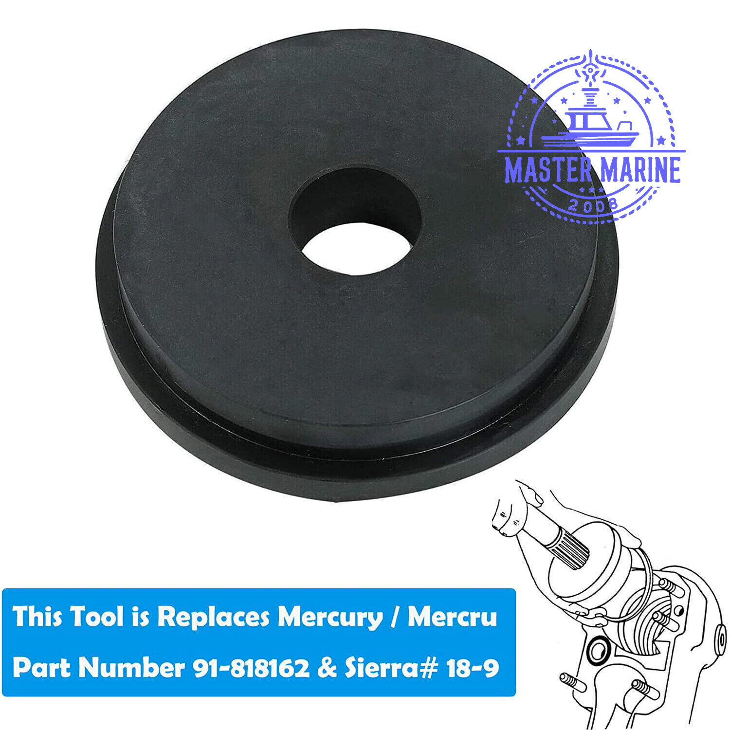 XRmarine Bellow Retainer Ring Install Tool - Für Mercury MerCruiser Motoren