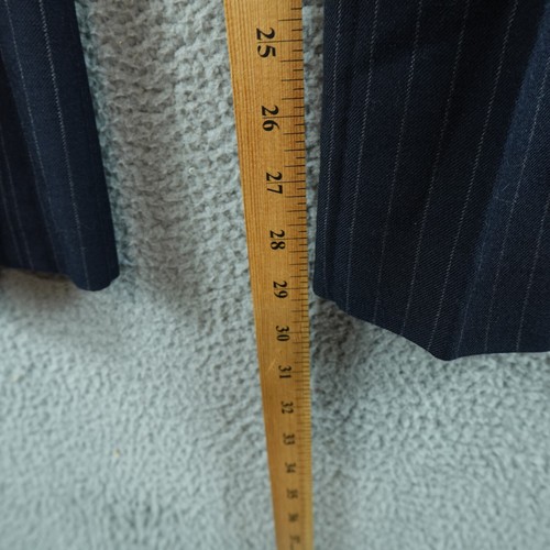 Ines De La Fressange Womens Pants 6 Blue Wool Dress Zip Corporate Navy Uniqlo - Picture 7 of 11