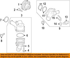 AUDI OEM 12-25 RS3 Cooling Water Pump-Flange Seal 07K121149