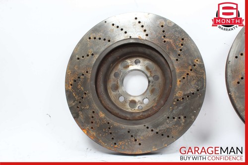 12-18 Mercedes W218 CLS500 Front Side Drilled Disc Brake Rotors Set of 2 OEM - Picture 13 of 24
