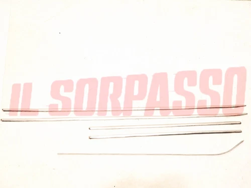 Fiat 600 D Aluminum Door Molding Trim + Fender + Hood Panel