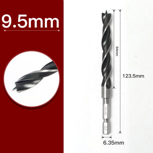 Holzbohrer Spiralbohrer Bohrersatz Bit Bohrer Sechskantschaft Holz 1.5mm - 10mm - Bild 30 von 32