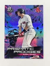 2019 Bowman Platinum Prismatic Prodigies Purple Bobby Dalbec /250 Red Sox Card
