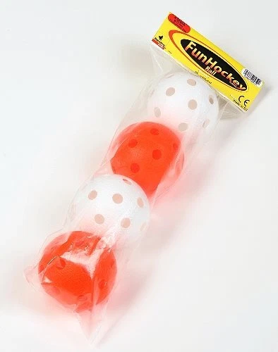 BANDITO Funhockey Streethockey Bälle, 4 Stück im Set, 72 mm Durchmesser