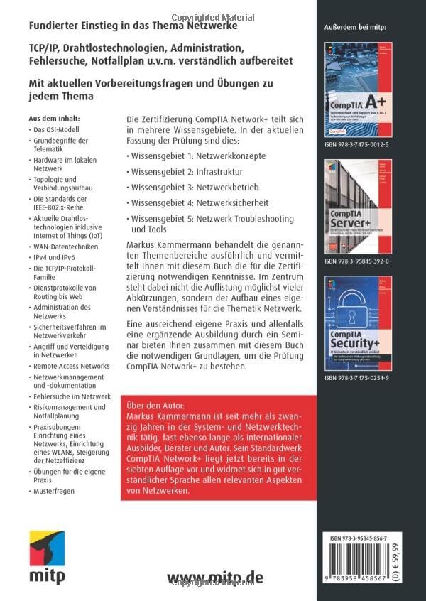 Thumbnail - Kammermann: Comptia Network+ Book Neu