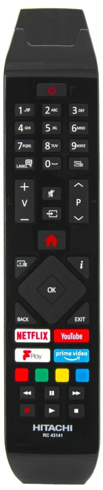 Hitachi RC43141P Original Remote Control for 50HK6200U 4K UHD LED TV - Image 3 of 4