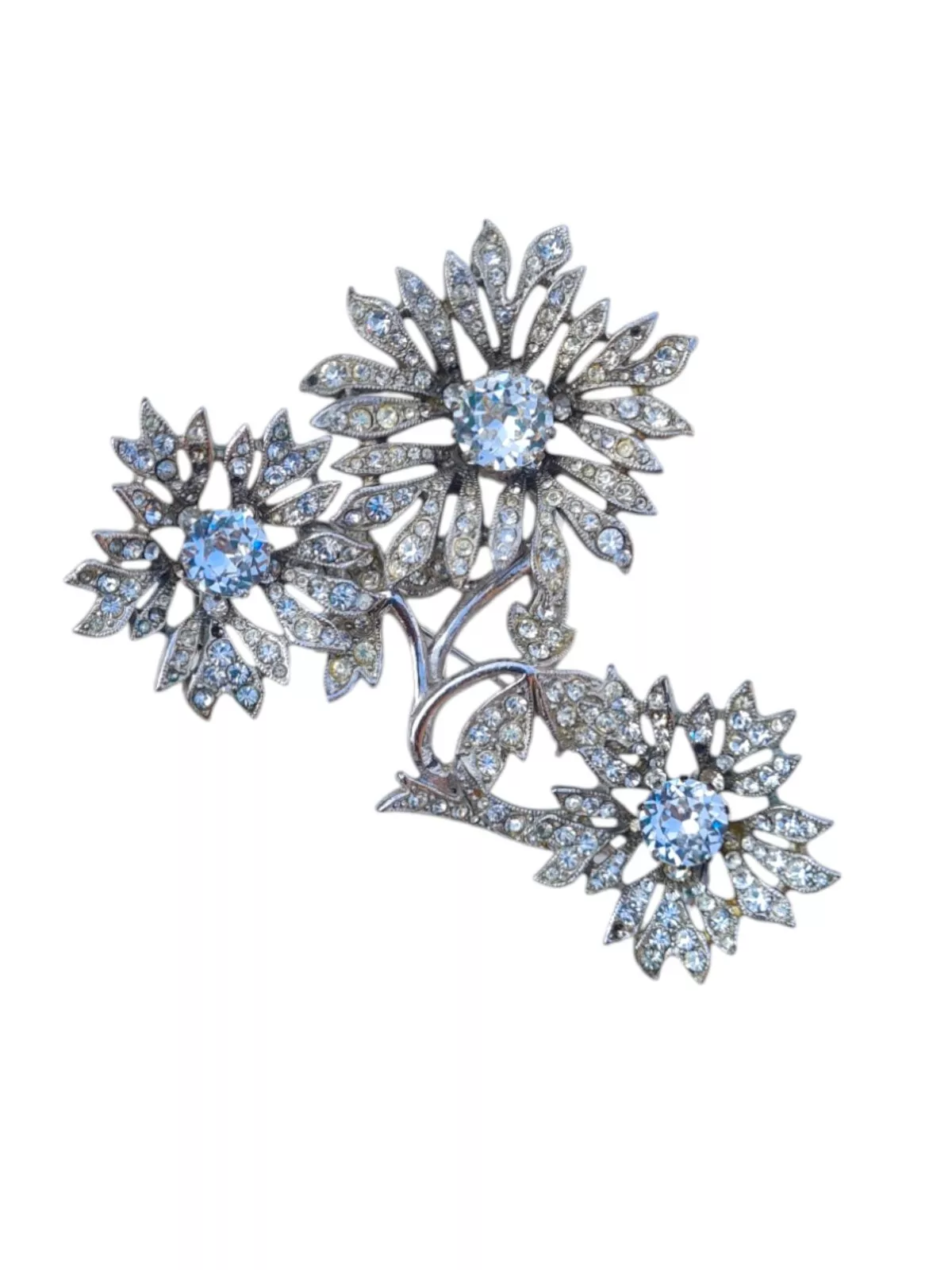 LOT DE BROCHES ET BOUCLES D'OREILLES TREMBLANTES 1956 NON SIGNÉES MITCHEL MAER POUR CHRISTIAN DIOR