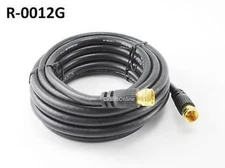 12ft RG6 75 Ohm High-Grade Gold-Plated F-Type Coaxial Video Cable, R-0012G
