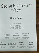 Stone Earth Pan by Ozeri User's Guide ONLY ZP3 ZP6 Manual Instructions Care Use