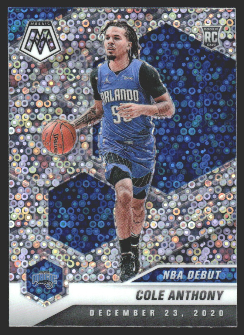 2020-21 Panini Mosaic Rookie Silver Fast Break Cole Anthony #268 GS1