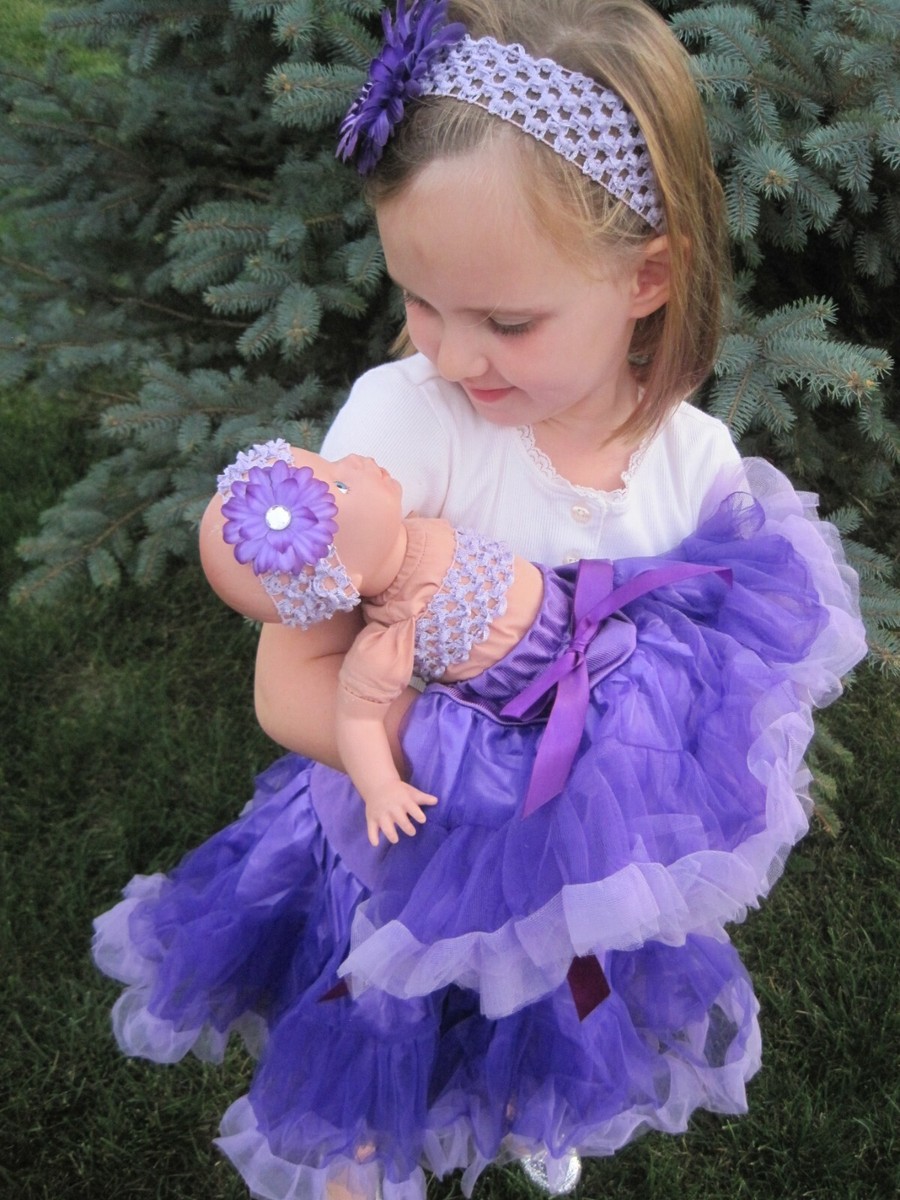 NEW PETTISKIRT TUTU Purple Skirt Dress fits INFANTS 18